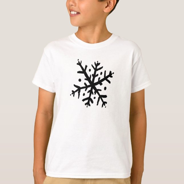 T-shirt Flocon de neige de flottement 02 - ND (Devant)