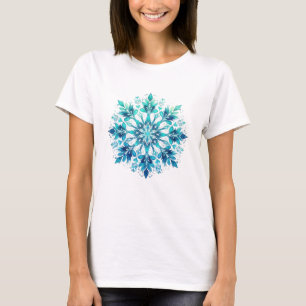 T-shirt Flocon de neige élégant d'hiver Jour de poinsett