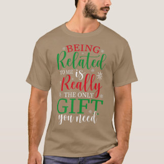 T-shirt Flocon de neige étant apparenté Arbre de Noël nouv