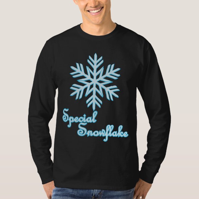 T-shirt Flocon de neige spécial Noël amusant (Devant)