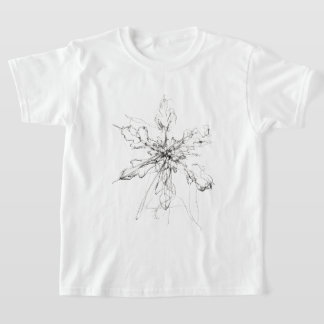 T-shirt Flocon de neige unique délicat