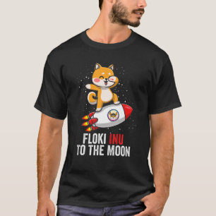 T-shirt Floki Inu À La Lune Cool Floki Inu Coin Astronau