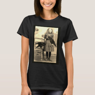 T-shirt Flora et son animal de compagnie Ravens