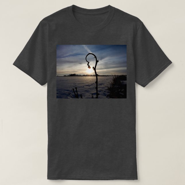 T-shirt floraison du tournesol d'hiver (Design devant)