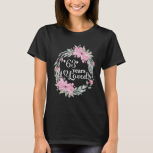 T-shirt Floral 63 Ans Anniversaire Présent Hommes Femmes 6
