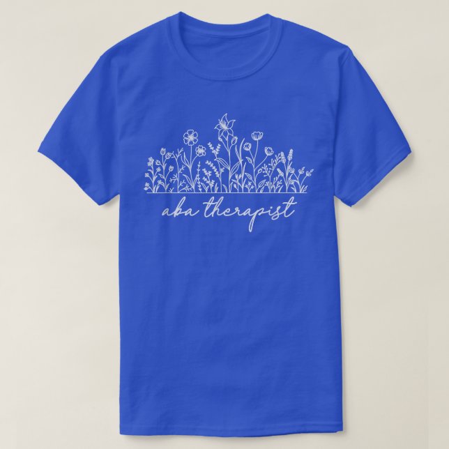 T-shirt Floral ABA Therapist (Design devant)