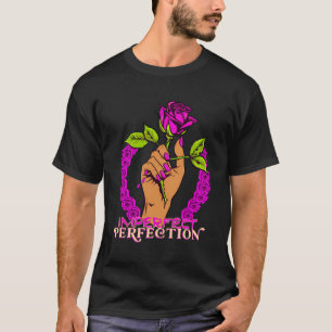 T-shirt Floral Art Rose Melané Queen imparfait Perfectif