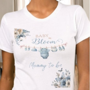 T-shirt Floral Baby In Bloom maman pour être bébé garçon d