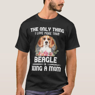 T-shirt Floral Beagle Chiot Propriétaire Chien Parent Mama