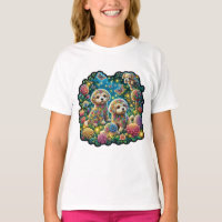 T-shirt "Floral Canine Imaginaire"