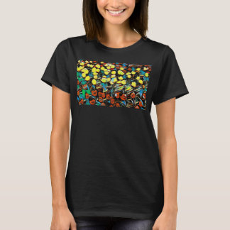 T-shirt Floral - Chemise (Noire) - Rêver