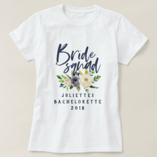T-shirt floral d'aquarelle de peloton de jeune