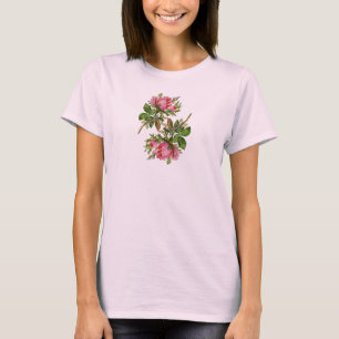 T-shirt floral de roses