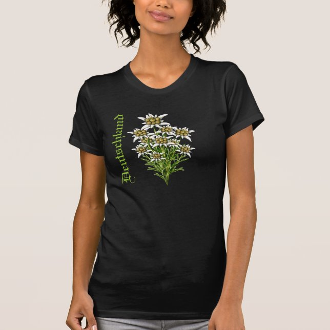 T-shirt Floral Deutschland Edelweiss (Devant)