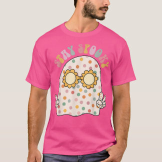 T-shirt Floral Fantôme Halloeen Retro Super Séjour Éffraya