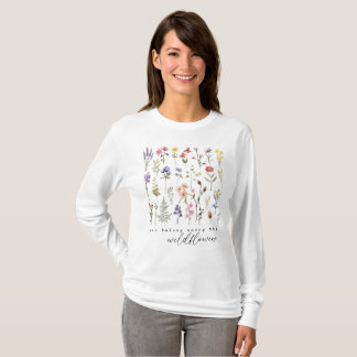 T-shirt Floral Fleur sauvage rétro