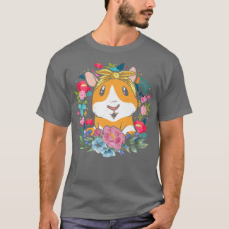 T-shirt Floral Guinea Pig 