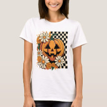 Floral Halloween Citrouille automne