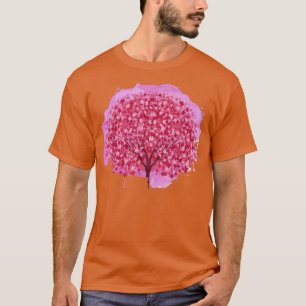 T-shirt Floral japonais Sakura Arbre rose Fleur Japon Cher