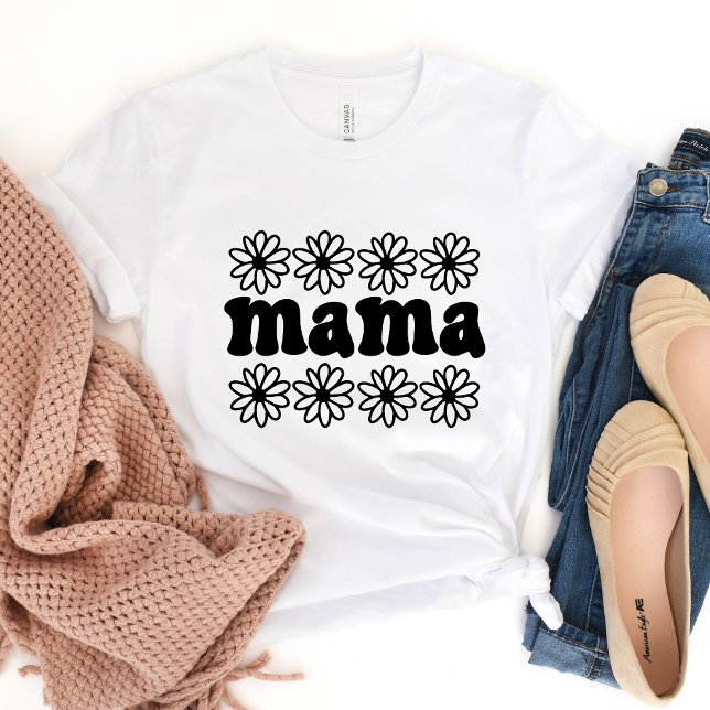 T-shirt Floral Mama (Créateur téléchargé)