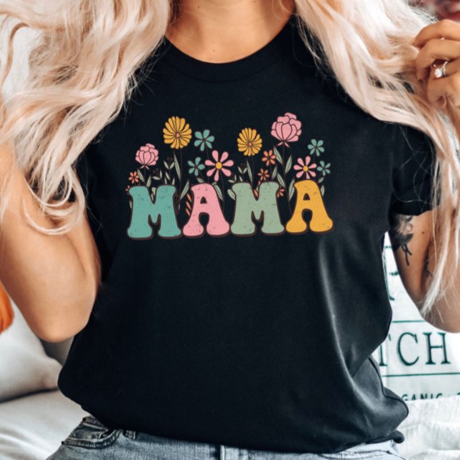 T-shirt Floral Mama (Créateur téléchargé)