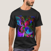 Floral moderne Art Abstrait Rouge Bleu Motif #12