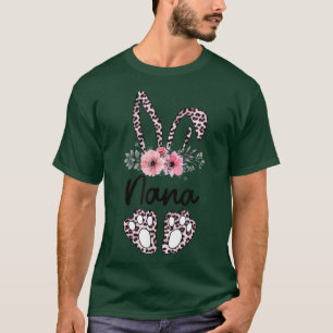 T-shirt Floral Nana Bunny Pâques Chemise Nana Vie Joyeuse 