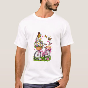 T-Shirt Floral Papillon Vélo