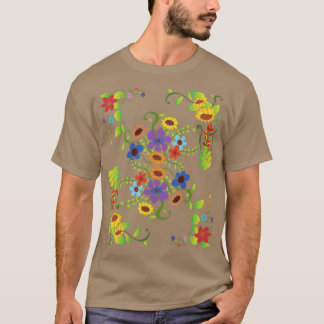 T-shirt Floral plante Fleurs Fleurs sauvages fleurs Botani