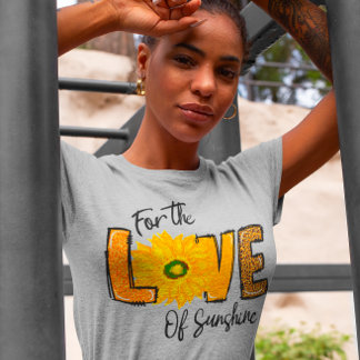 T-shirt Floral Pour L'Amour Du Sunshine Tournesol