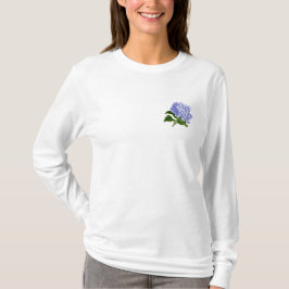 T-shirt Floral pourpre