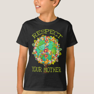 T-shirt Floral Respectez votre mère Planète Jour des terre