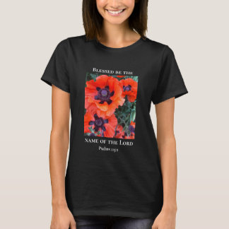 T-shirt Floral Texte personnalisé Bible Écriture chrétienn