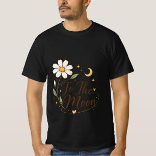 T-Shirt Floral Vers La Lune