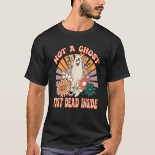 T-shirt Floral Vintage super Pas Un Fantôme Juste Mort À L
