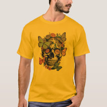 T-Shirt FloralSkull | Crâne esthétique avec fleurs
