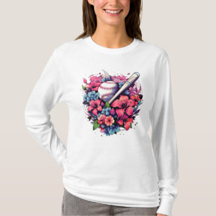 T-shirt Flore : Baseball Floral