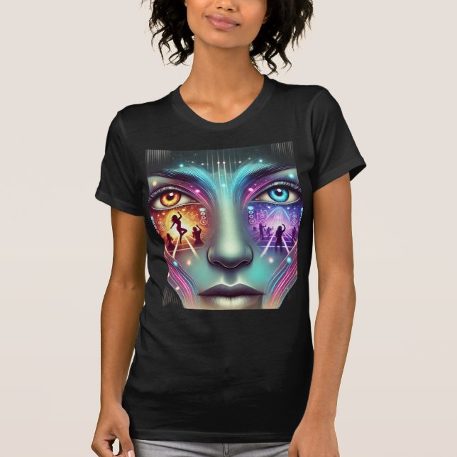 T-shirt Flore en voie de disparition : Elégance noire et b (Devant)