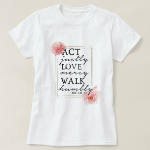 T-shirt Flore Inspiration Bible Verse