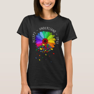 T-shirt Flore Sensibilisation sur l'autisme Daisy Fleur Au