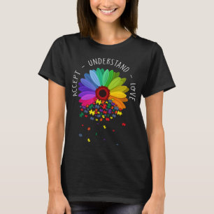 T-shirt Flore Sensibilisation sur l'autisme Fleur margueus