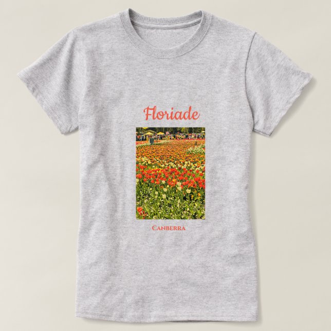 T-shirt Floriade Canberra festival de fleurs Voyage art (Design devant)