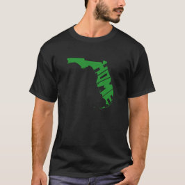 T-shirt Florida Accueil Floridan Mot Art Floridien Vert
