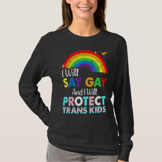 T-shirt Florida Gay Je Dirai Gay Et Je Protégerai Tran