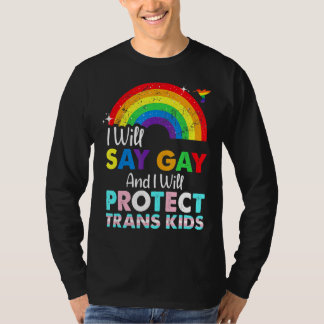 T-shirt Florida Gay Je Dirai Gay Et Je Protégerai Tran