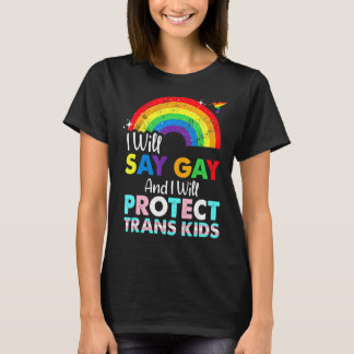 T-shirt Florida Gay Je Dirai Gay Et Je Protégerai Tran