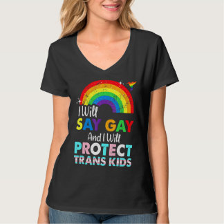 T-shirt Florida Gay Je Dirai Gay Et Je Protégerai Tran