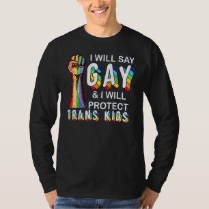 T-shirt Florida Gay Je Dirai Gay Et Je Protégerai Tran