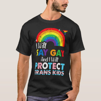 T-shirt Florida Gay Je Dirai Gay Et Je Protégerai Tran