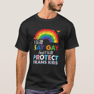 T-shirt Florida Gay Je Dirai Gay Et Je Protégerai Tran